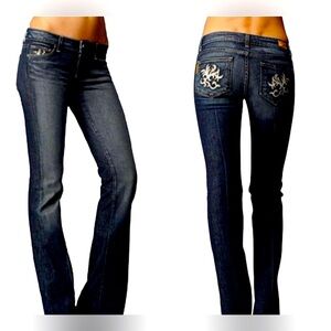 Paige Women’s Jeans Benedict Canyon Embroidered 5 Pockets Womens Size 27